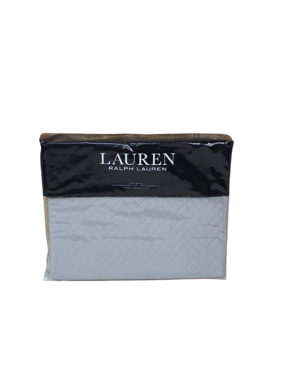 Lauren Ralph Lauren Kaia King Sham 2 Pack 20"x36" Grey Cotton Blend - Picture 9 of 9